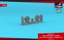 1/144 Avro Lancaster B.I/III / Lincoln wheels late weihted tyres