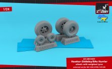 1/24 BAe Harrier GR.7GR.1/GR.3/FRS.1/AV-8A weighted wheels