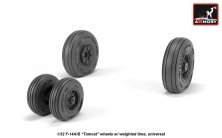 1/32 Grumman F-14A/F-14B Tomcat early type wheels with weighted