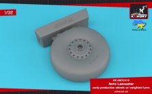 1/32 Avro Lancaster wheels early type with weighted tyres