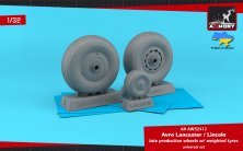 1/32 Avro Lancaster / Lincoln wheels late type weighted tyres