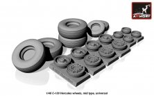 1/48 C-130 Hercules Wheels, mid type, universal