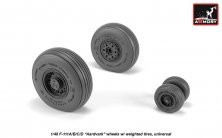 1/48 F-111 Aardvark early type wheels with weighted tires