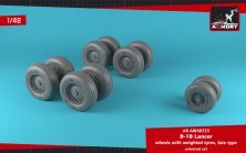 1/48 Rockwell B-1B Lancer wheels with weighted tires late