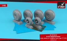 1/48 Boeing B-29 Superfortress early production weighted wheels