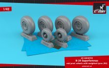 1/48 Boeing B-29 Superfortress mid production weighted wheels