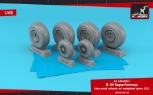 1/48 Boeing B-29 Superfortress late production weighted wheels