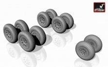 Armory 1/72 Set de roues Antonov An-10/An-12