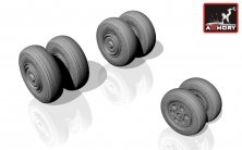 1/72 Sukhoi Su-24 Fencer wheels (early)