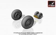 1/72 Su-27K/KUB, Su-33, Su-47 Berkut weighted wheels set