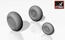 1/72 Douglas A-20C Boston wheels, mid