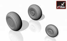 1/72 Douglas A-20G Boston wheels, late