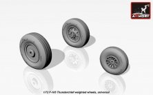 1/72 F-105 Thunderchief weighted wheels