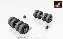 1/72 Boeing B-52 Stratofortress wheels, weighted