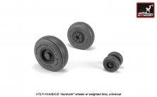 1/72 F-111 Aardvark early type wheels with weighted tires