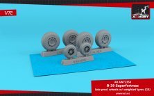 1/72 Boeing B-29 Superfortress late production weighted wheels