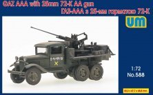 1/72 Truck GAZ-AAA with 25mm 72-K AA gun