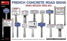 1/35 French Concrete Road Signs, Paris 1930-40s
