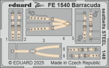 1/48 Barracuda seatbelts STEEL for Trumpeter