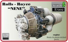 1/48 Nene British jet engine  resin + PE