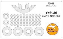 1/72 Yakovlev Yak-40 + wheels masks