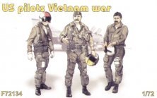CMK Figurines Pilotes US Vietnam 1/72 x3 debout