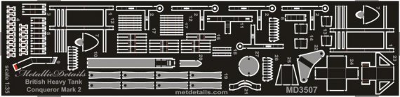 1/35 Conqueror British Heavy Tank detailing set
