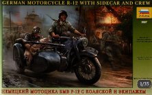 Zvezda BMW R12 Motorcycle Sidecar Crew Kit 1/35 Zvezda BMW R12 Motorcycle Sidecar Crew Kit 1/35