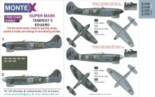 1/48 Hawker Tempest Mk.V canopy mask, insignia masks, decals