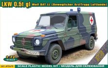 Ace LKW 0.5t gl Wolf BAT LL Maquette 1/72