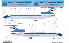 1/144 Tupolev Tu-154/Tu-154B /Tu-154B-2 Malev 70-80s years