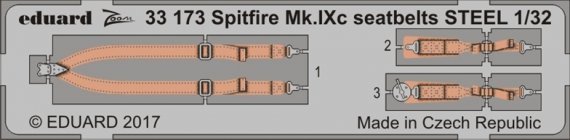 1/32 Spitfire Mk.IXc seatbelts STEEL