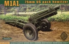 1/72 75 mm M1A1 US pack howitzer with M8 carriage (airborne)