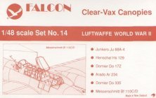 Falcon 1/48 Luftwaffe WWII - Verrières vacuformées Falcon 1/48 Luftwaffe WWII - Verrières vacuformées
