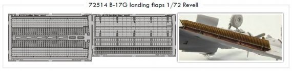 1/72 B-17G landing flaps