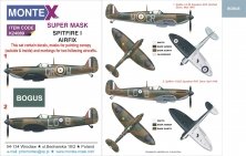 1/24 Supermarine Spitfire Mk.I canopy mask & insignia masks