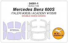 1/24 Mercedes Benz 600S Double sided masks