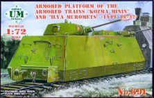 1/72 Armored Platform of Train Kozma Minin