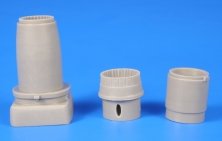 1/72 Dassault Mirage F.1 Afterburner Unit and Engine Nozzle