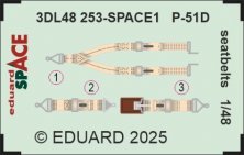 1/48 P-51D seatbelts for Eduard