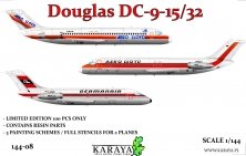 1/144 Douglas DC-9-15/32 limited plastic kit for DC-9 in German