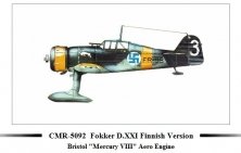 1/72 Fokker D.XXI Finnish Mercury VIII