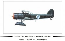 1/72 Fokker C.X Finnish version