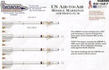 1/32 US Missile Markings for AIM-9B/D/G/J/L/M and AIM-7E-2/M
