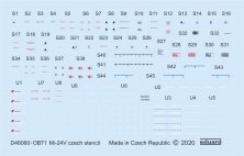 Decals 1/48 Mi-24V stencils Czech