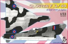 1/72 Gloster F.3/48 British post war jet fighter
