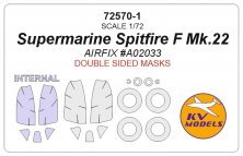 1/72 Supermarine Spitfire F Mk.22 Double sided and wheels masks