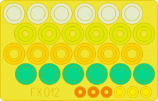 Pz.III Ausf.L wheel masks  1/48  (TAM)