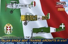 1/72 Italian 1-seat Training Planes WWII, 3 kits