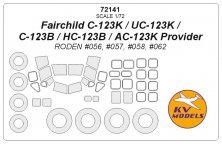 1/72 Fairchild C-123 Provider + wheels masks Masks